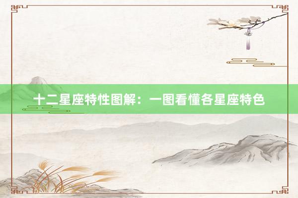 十二星座特性图解：一图看懂各星座特色